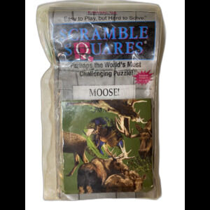 b. dazzle Scramble Squares Moose Puzzle 12"x12" Ages 4+ 2008